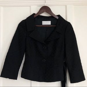 Black Valentino Roma blazer with subtle embroidery